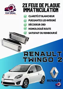 2x Renault Twingo 2 LED license plate lights shipped within 48 hours - Picture 1 of 3