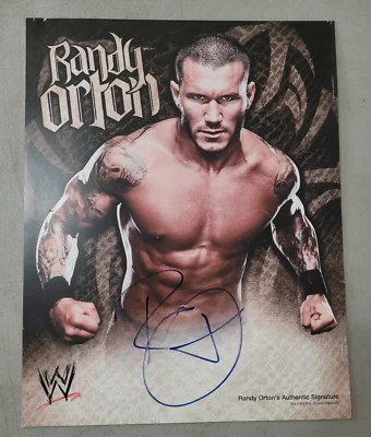 Foto firmada por Randy Orton RKO 11x14: WWE: promoción de eventos autógrafo oficial  Foto 1 de 4
