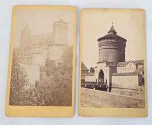 Lote de fotos antiguas CDV Nuremberg Nuremberg Alemania fotografía vintage - Imagen 1 de 2