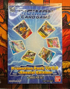 Digimon Card Game Promotion Pack Version 0.0 -Special Edition- SEALED CARDS - Picture 1 of 4