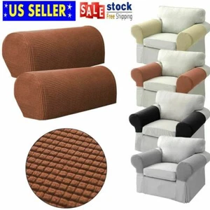 Removable 2pack Arm Chair Protector Sofa Armchair Covers Armrest Stretch Couch - Picture 1 of 11