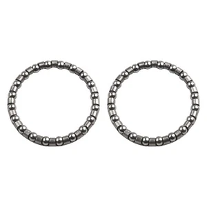 2 Bicycle Ball Bearing Caged 1-1/8 Threadless Headsets Cups Threaded MTB Road - Picture 1 of 24