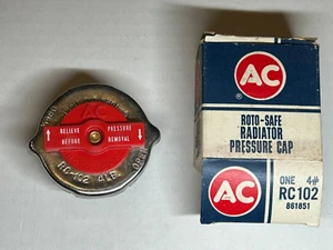 NOS AC RC102 4lb Radiator Cap Roto-Safe Chevy Buick Ford Dodge Dated 1969 - Bild 1 von 6