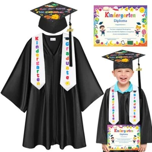 Kindergarten Graduation Cap Gown Stole Set with Tassel for Kids Graduation Gi... - Picture 1 of 6