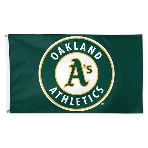 OAKLAND A'S ATHLETICS LOGO 3'X5' TEAM FLAG NEW WINCRAFT 👀 Cover
