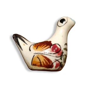 Vintage Tonala Miniatur Vogel Figur mexikanische Volkskunst Keramik 1 1/4 Zoll groß - Bild 1 von 8