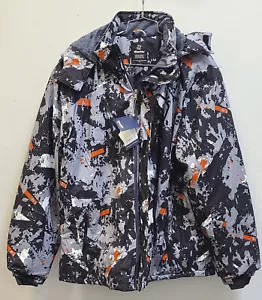CHAQUETA DE ESQUÍ IMPERMEABLE WANTDO para hombre gris estampado flora vellón abrigo de invierno - 3XL - Imagen 1 de 4