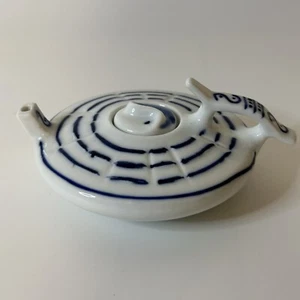 Antique Chinese Qing Dynasty Yongzheng Blue White Porcelain Teapot Marked - Picture 1 of 9
