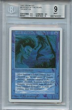 MTG Unlimited Merfolk of the Pearl Trident BGS 9.0 (9) Mint  WOTC Card 3231