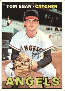 1967 Topps Baseball Card #147 Tom Egan - VG