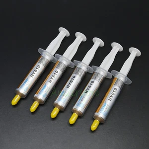 5x 5g Gold Silicone Compound Thermal Conductive Grease Paste CPU GPU LED Cooling - Picture 1 of 5