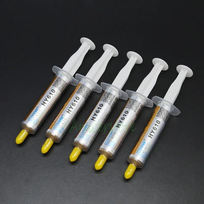 5x 5g Gold Silicone Compound Thermal Conductive Grease Paste CPU GPU LED Cooling - Image 1 of 4