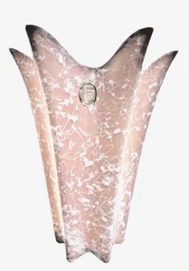 VTG MCM Shawnee Cameo Ware Vase Pink Salmon Spatter Paint Atomic Design USA - Picture 1 of 5