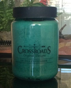 CrossRoads 26oz Jar Candle - Guava Cucumber - Burns Hours 120-140 - Bild 1 von 2