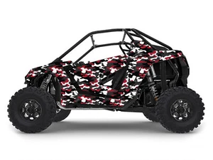 Kits gráficos envolventes Polaris RZR CALCOMANÍAS DE VINILO pegatina Grapfix todo terreno rojo camuflaje - Imagen 1 de 1