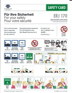 Safety Card - Cirrus - ERJ 170 - 2006 (S3964) - Bild 1 von 1