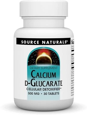 Source Naturals, Inc. D-glucarato de calcio 60 tabletas ~ desintoxicante celular ~ Foto 1 de 3