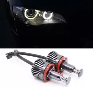 2Pcs Led Marker Angel Eyes Halo Ring Bulb for BMW E60 E70 E92 E93 H8 X5 X6 White - Imagen 1 de 9