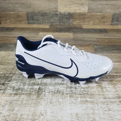 Nike Alpha Huarache Keystone Low Mens Shoes Sz 12 White Blue Baseball Cleats - Image 1 of 4