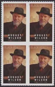 US 5555 Black Heritage August Wilson F block 4 MNH 2021 - Picture 1 of 1