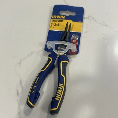 New Irwin Vise-Grip By NWS 6-3/4" Bent Nose Needle Nose Pliers Made In Germany - Image 1 of 4