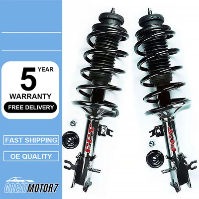 2 pares delanteros de puntales completos rápidos y muelles helicoidales para Chevrolet Aveo 2004-2012 Foto 1 de 4