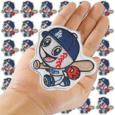 Wholesale Los Angeles Dodgers Cartoon Logo Size 3.0"x3.0" Sew Iron on Patches - Image 1 of 4