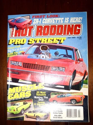 Popular Hot Rodding Magazine July 1989 ZR-1 Corvette Olds 454 Small Block - Image 1 of 3