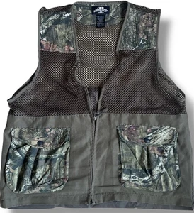 RealTree Camo Break-Up Hunting Vest Sz XL/2XL Pockets Back Green Mesh Pocket - Picture 1 of 6