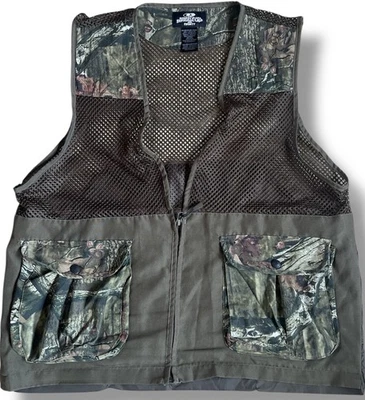 RealTree Camo Break-Up Hunting Vest Sz XL/2XL Pockets Back Green Mesh Pocket - Image 1 of 4
