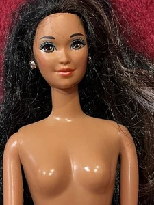 Mattel Barbie Doll Black Hair Kira Brown Eyes Beautiful Aisian NUDE OOAK *Damgd - Picture 1 of 6