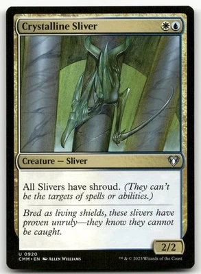 Crystalline Sliver #920 (NM) Commander Masters CMM Magic Magic The Gathering Foto 1 de 2
