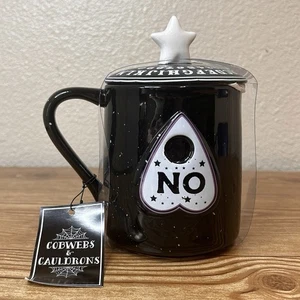 Spinnweben & Kessel Keramik Spiritus Board Becher mit Deckel - Bild 1 von 7