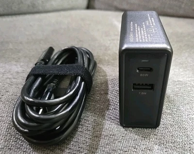 Insignia 72.5W Wall Charger. iPhone, Android, PC, MacBook. 1 USB-C, NS-pac65int  - Image 1 of 4