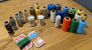Lot Of Punch Embroidery Acrylic Yarn & Decorative Thread Retro Colors Vintage - Picture 1 of 7