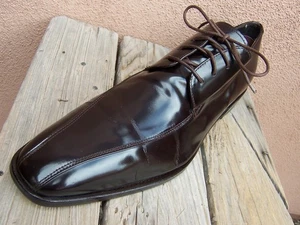 TO BOOT NEW YORK Zapatos de Vestir Para Hombres Cuero Marrón Con Cordones Oxfords Italianos Talla 10M - Imagen 1 de 7