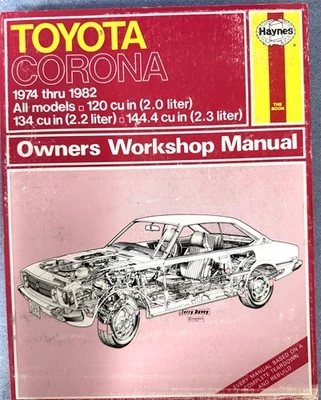 Manual De Taller De Propietario Haynes Toyota Corona 1974-1982 - Imagen 1 de 4