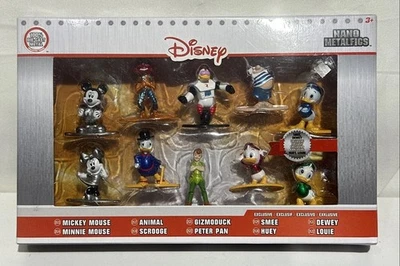 Disney Nano Metalfigs Wave 2 10 Pack NEW Jada Toys, Mickey, Scrooge, Huey, Dewey - Image 1 of 4