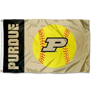 Purdue University Boilermakers Softball 3x5 Foot Flag - Picture 1 of 7