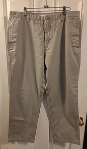 Calvin Klein Men's Regular Fit Gray Cotton Twill Pants Sz 36x30 Actual 35x29 - Picture 1 of 8