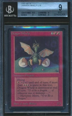 Beta Dragon Whelp BGS 9 Graded Magic MTG (2408) -magicgraders- - Image 1 of 3