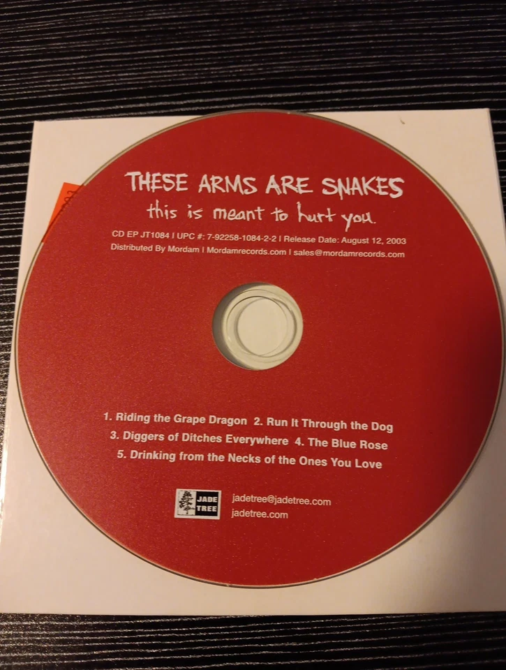 This Is Meant To Hurt You от These Arms Are Snakes (CD, 2003, Jade Tree) промо  - Изображение 1 из 1