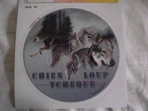 1 Aufkleber - Motiv Hund WOLF AUS DER TSCHECHOSLOWAKEI BIS - Bild 1 von 1