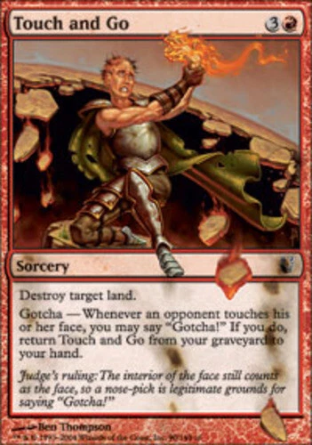Touch and Go - Foil Magic mtg Moderate Play, English Unhinged x1 - Image 1 of 1