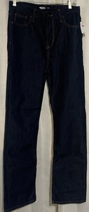 Old Navy Straight Non-Stretch Dark-Wash Jeans 2-Pack For Boys Size 18 - Picture 1 of 8