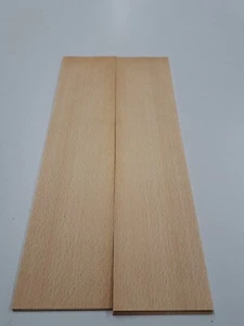 White Beech Veneer - 14 NATURAL WOOD Sheets - 430mm x 100mm - Picture 1 of 2
