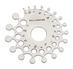 Baker Diamond Gemstone Mounting Gauge Measuring Carat Millimeters Jewelry Tool - Picture 1 of 1