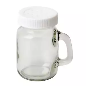 Kitchen Storage Mini 4 OZ Glass Salt Pepper Shaker with Plastic Screw Lid - Picture 1 of 5