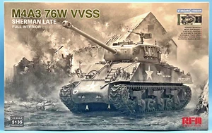 RyeField Model RFM 5135 1/35 M4A3 Sherman 76W VVSS Late w/Interior Standard Ver. - Photo 1 sur 8