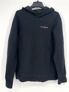 Ibex Womens L Boiled Wool Sweater Pullover kangaroo pocket hooded Telluride tall - Picture 1 of 11
